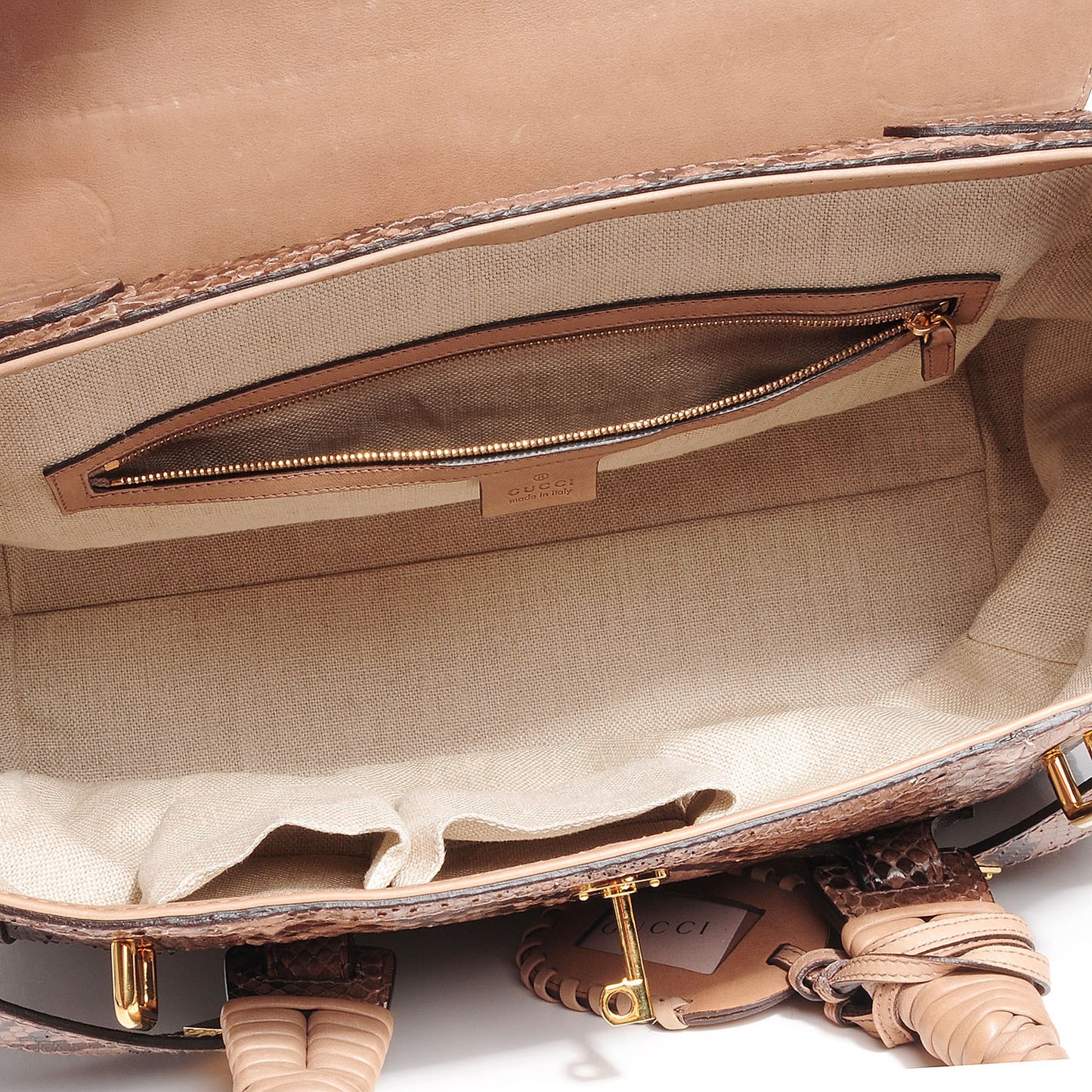 Python Leather Handmade Large Top Handle Bag