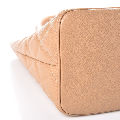 Chanel Caviar Quilted Medallion Tote Beige 9 of 10