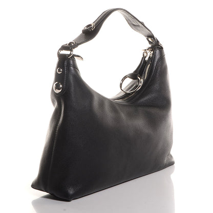 Gucci Leather Icon Bit Medium Hobo Black 3 of 7
