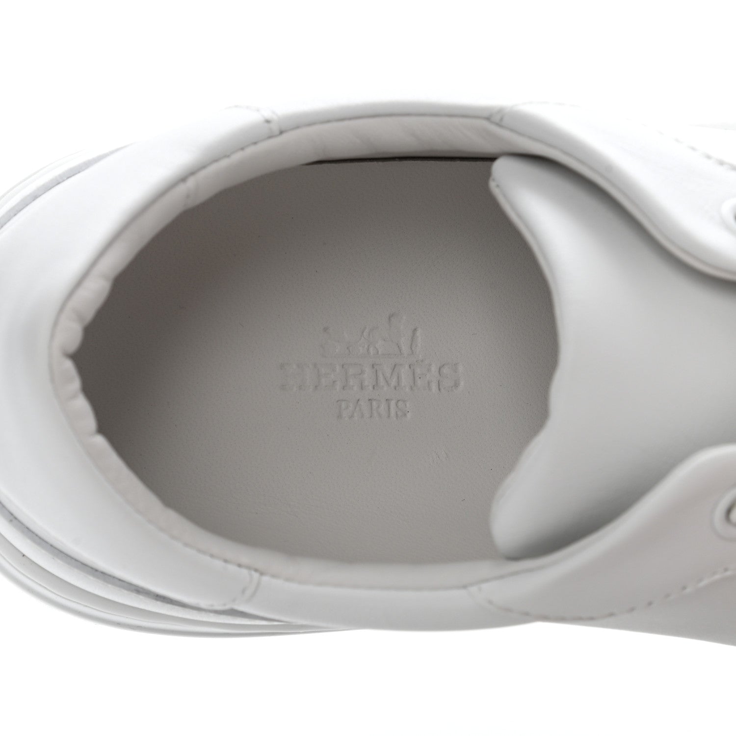 Hermes Calfskin Day Sneakers 37.5 White 6 of 9