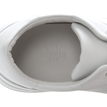 Hermes Calfskin Day Sneakers 37.5 White 6 of 9