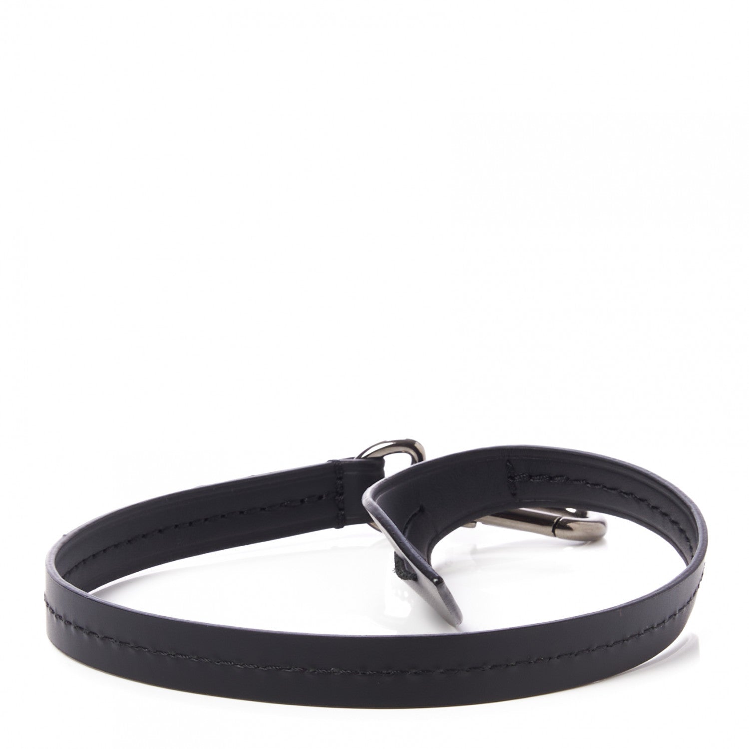Louis Vuitton Calfskin Pochette Accessories Strap Black 4 of 5
