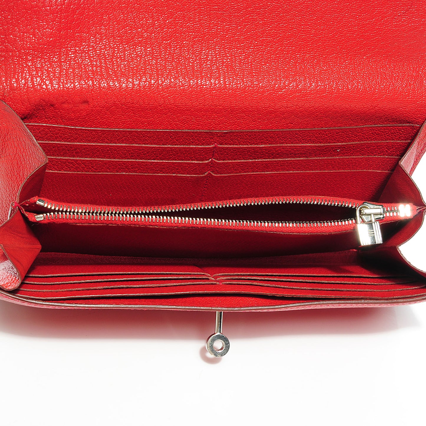 Chevre Mysore Kelly Longue Wallet Rouge Vif