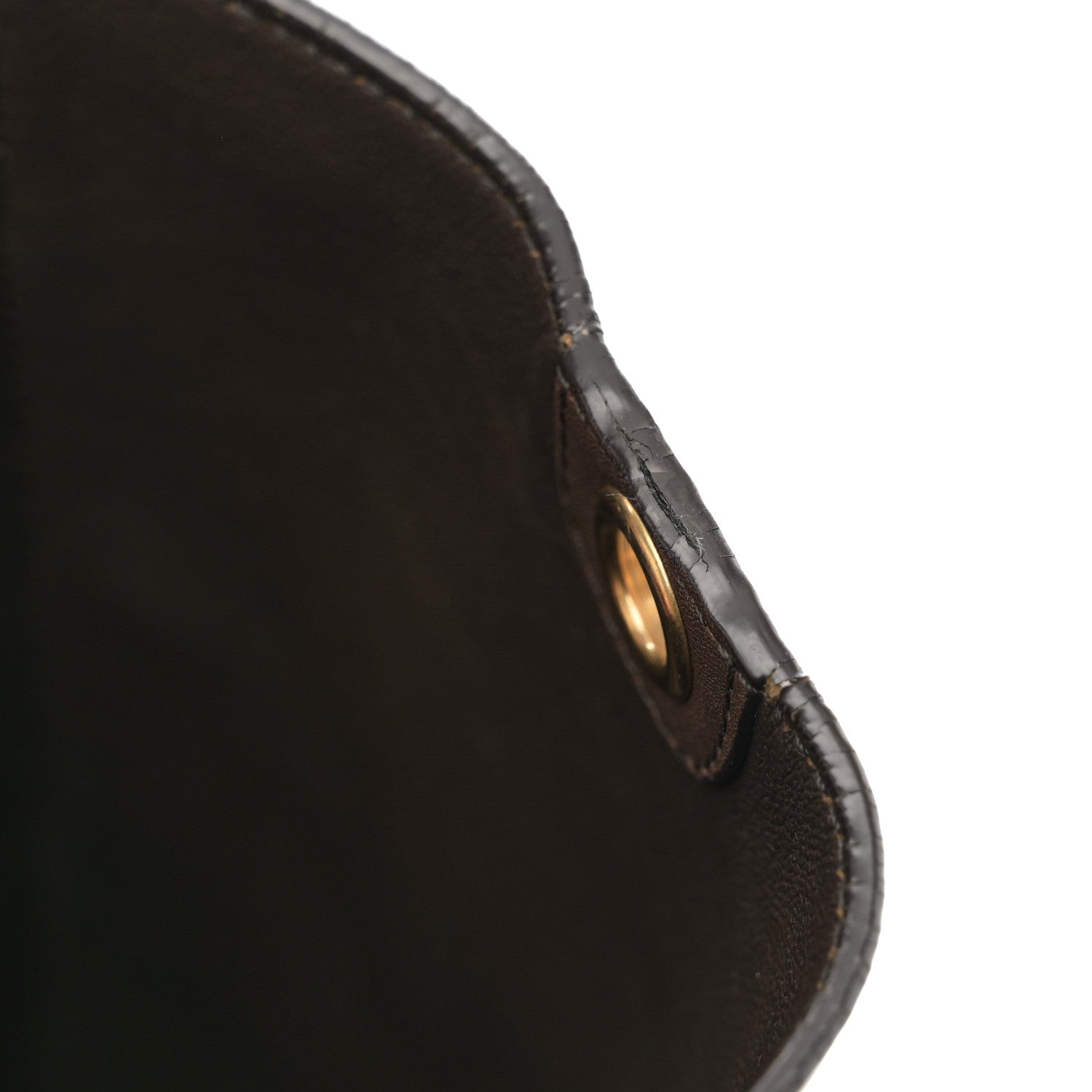 Celine Supersoft Calfskin Sangle Bucket Bag Wood 14 of 14