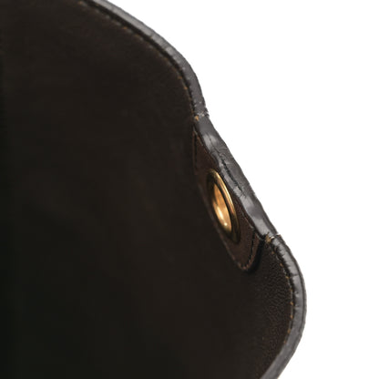 Celine Supersoft Calfskin Sangle Bucket Bag Wood 14 of 14