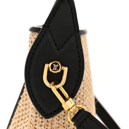 Louis Vuitton Raffia Petit Bucket Black 10 of 11