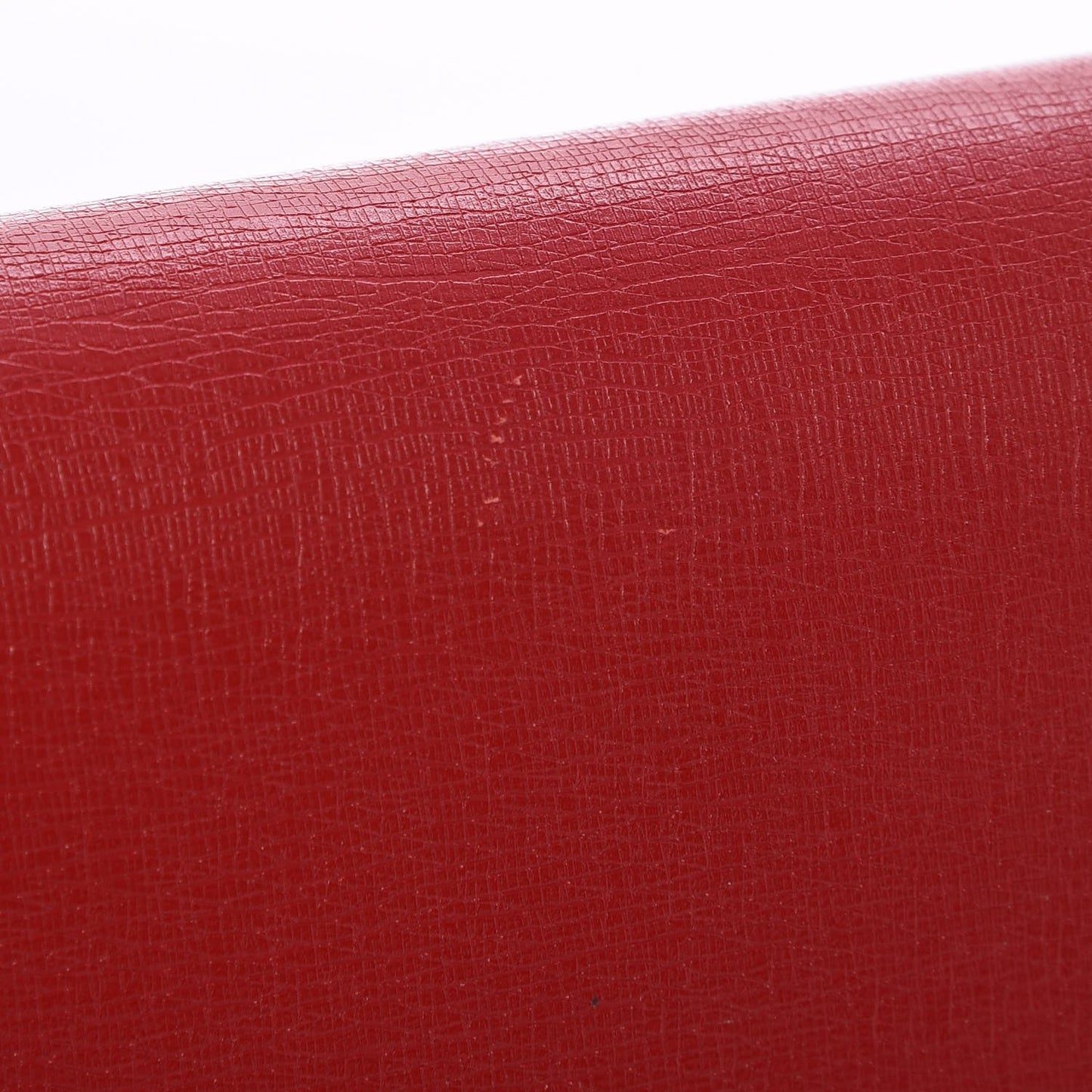 Textured Calfskin Medium Betty Chain Wallet Tabasco Red