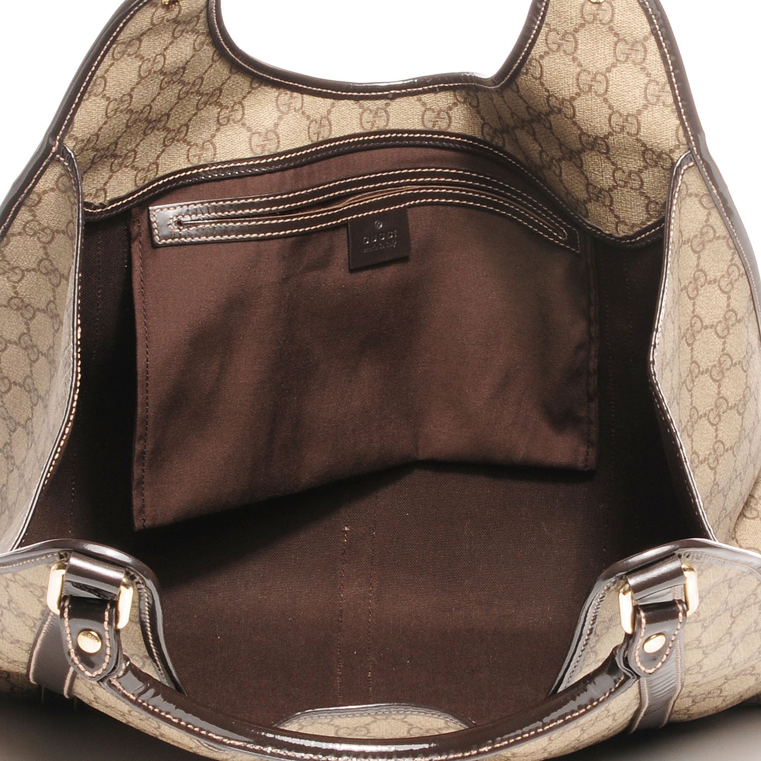 Gucci GG Plus Monogram Large Joy Shoulder Bag Dark Brown 9 of 9