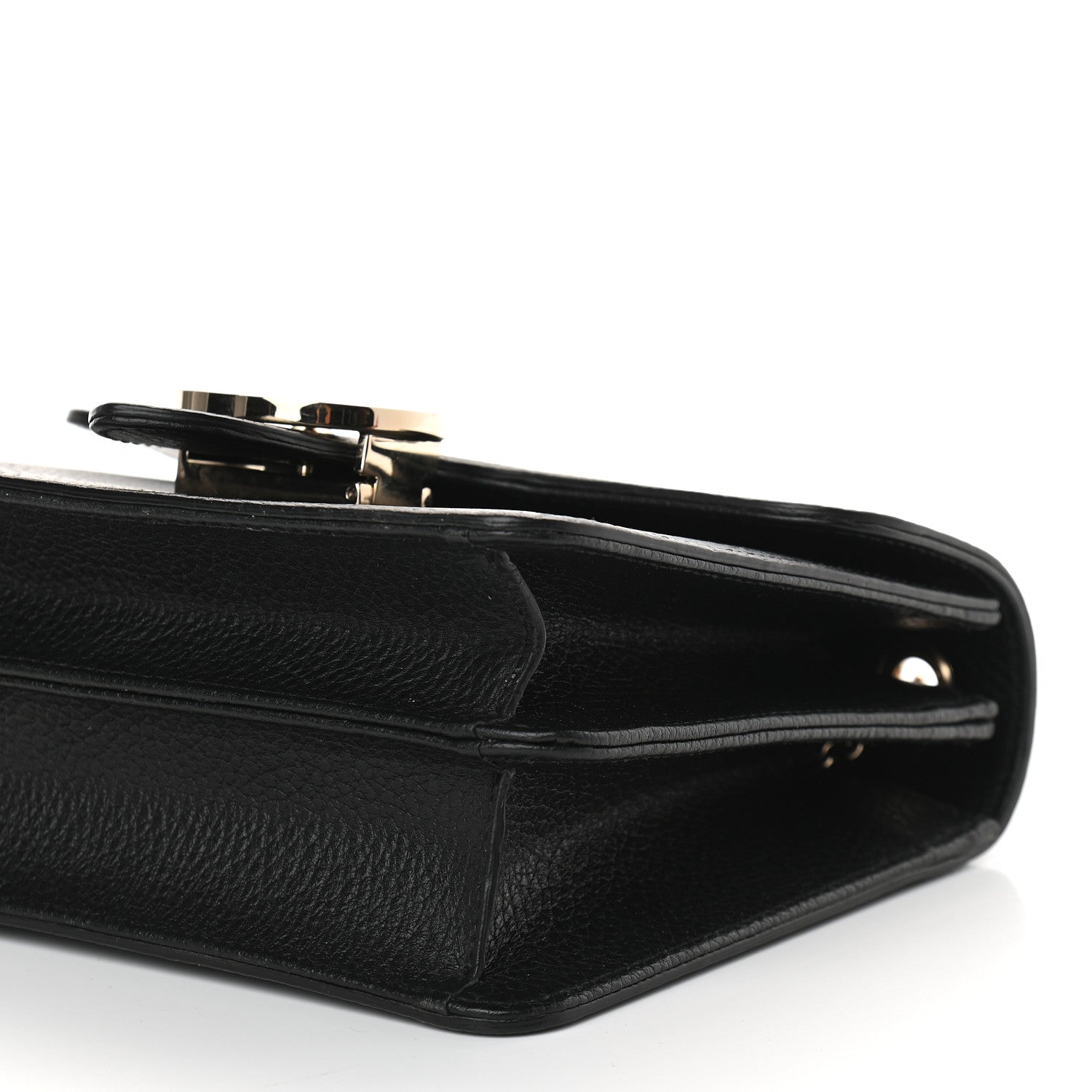 Gucci Dollar Calfskin Small Interlocking G Shoulder Bag Black 6 of 11