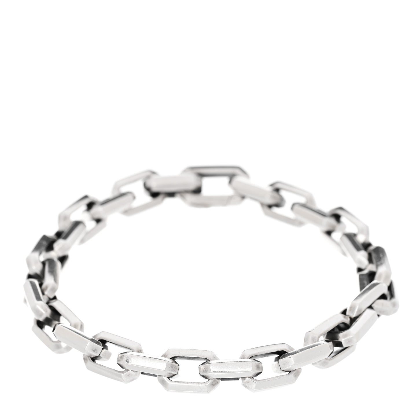 Sterling Silver 7.5mm Streamline Heirloom Chain Link Bracelet