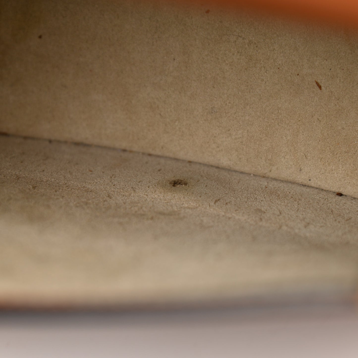 Calfskin Suede Medium Nile Bracelet Bag Caramel