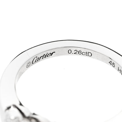 Cartier Platinum Diamond .26ct Ballerine Solitaire Engagement Ring 45 3.25 6 of 7