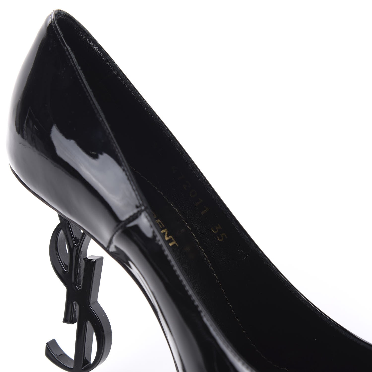 Saint Laurent Metallic Lambskin Opyum 110 Sandals 35 Oro 8 of 10