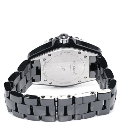 Chanel Stainless Steel Ceramic 38mm J12 Automatic Watch Black 4 of 5