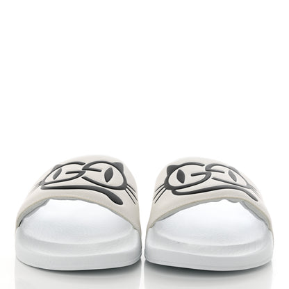 Gucci Nappa Interlocking G Cat Womens Pursuit Slide Sandals 41 Great White 2 of 11