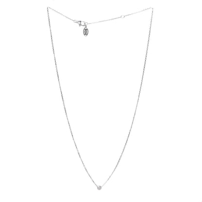 Cartier 18K White Gold Diamond XS D'Amour Pendant Necklace 3 of 5