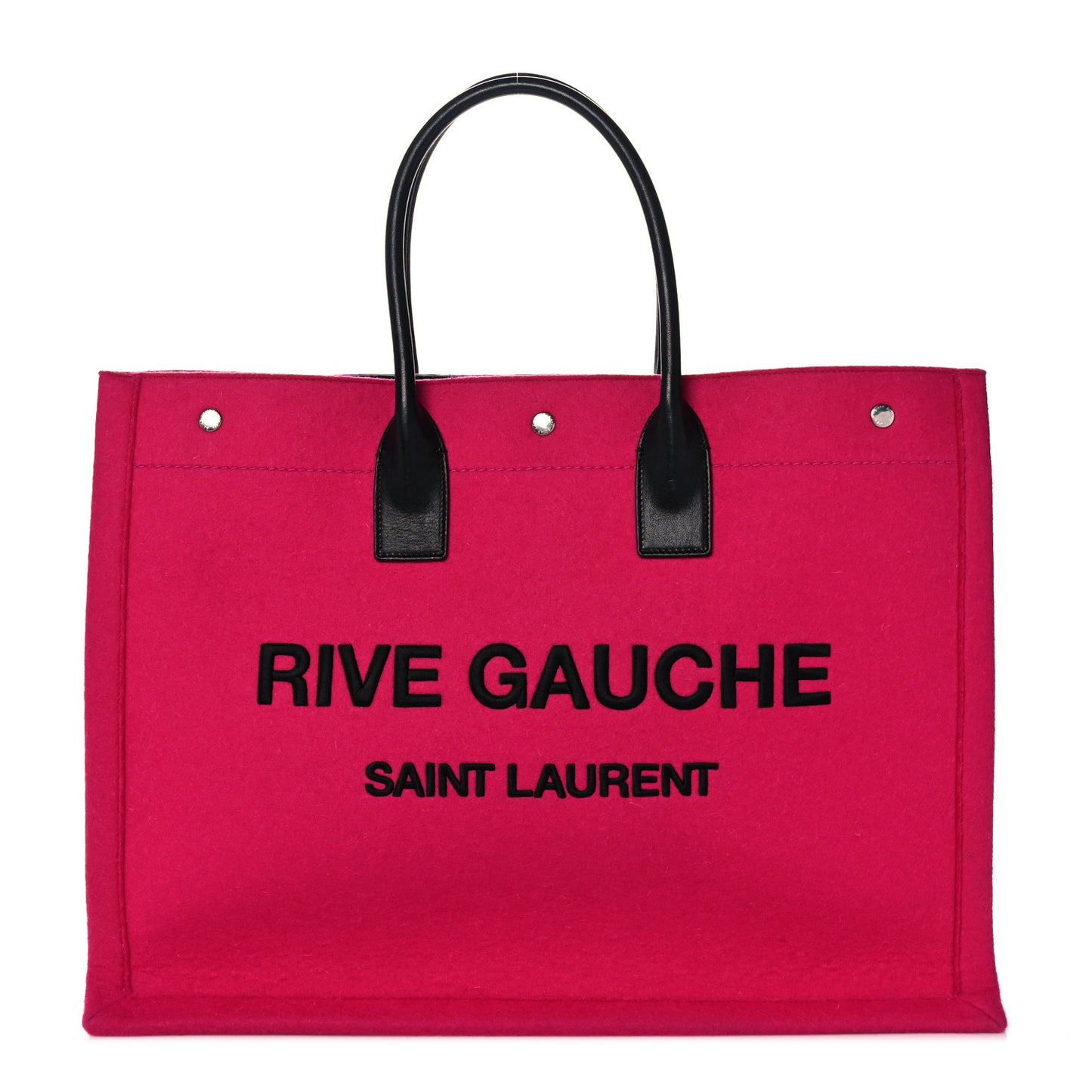 Wool Rive Gauche Tote Fuchsia
