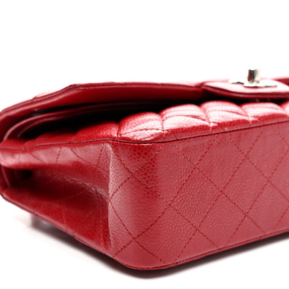 Chanel Caviar Quilted Medium Double Flap Red 9 of 10
