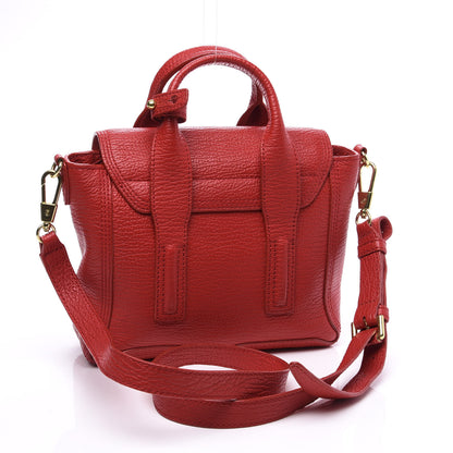3.1 Phillip Lim 3.1 Textured Calfskin Mini Pashli Satchel Red 2 of 11