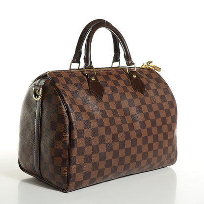 Louis Vuitton Damier Ebene Speedy Bandouliere 30 3 of 8