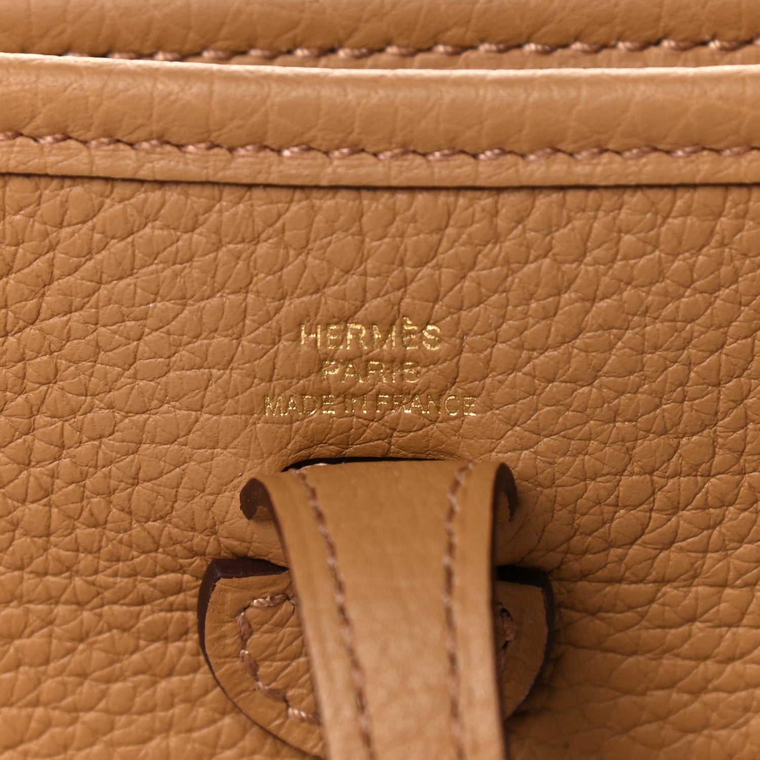 Hermes Taurillon Clemence Evelyne TPM Biscuit 6 of 11