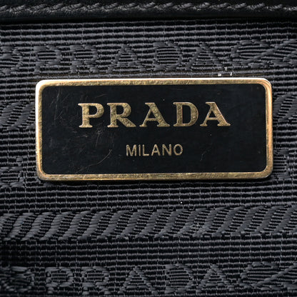 Prada Tessuto Nylon Soft Calf Tote Black 6 of 16