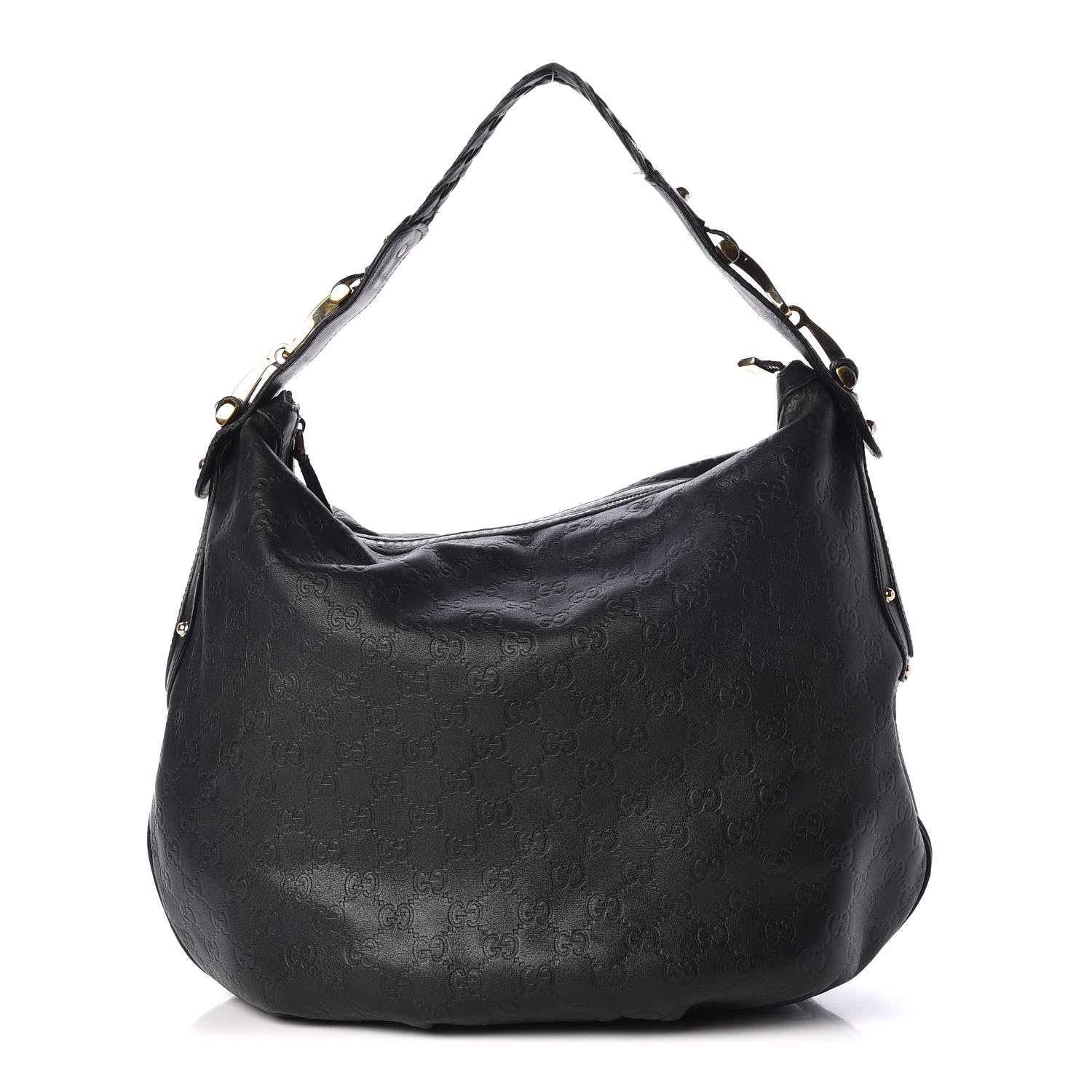 Gucci Guccissima Pelham Medium Hobo Black 1 of 13