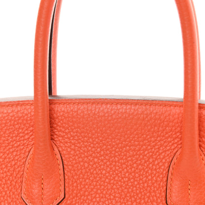 Hermes Taurillon Clemence Birkin 30 Feu 13 of 14