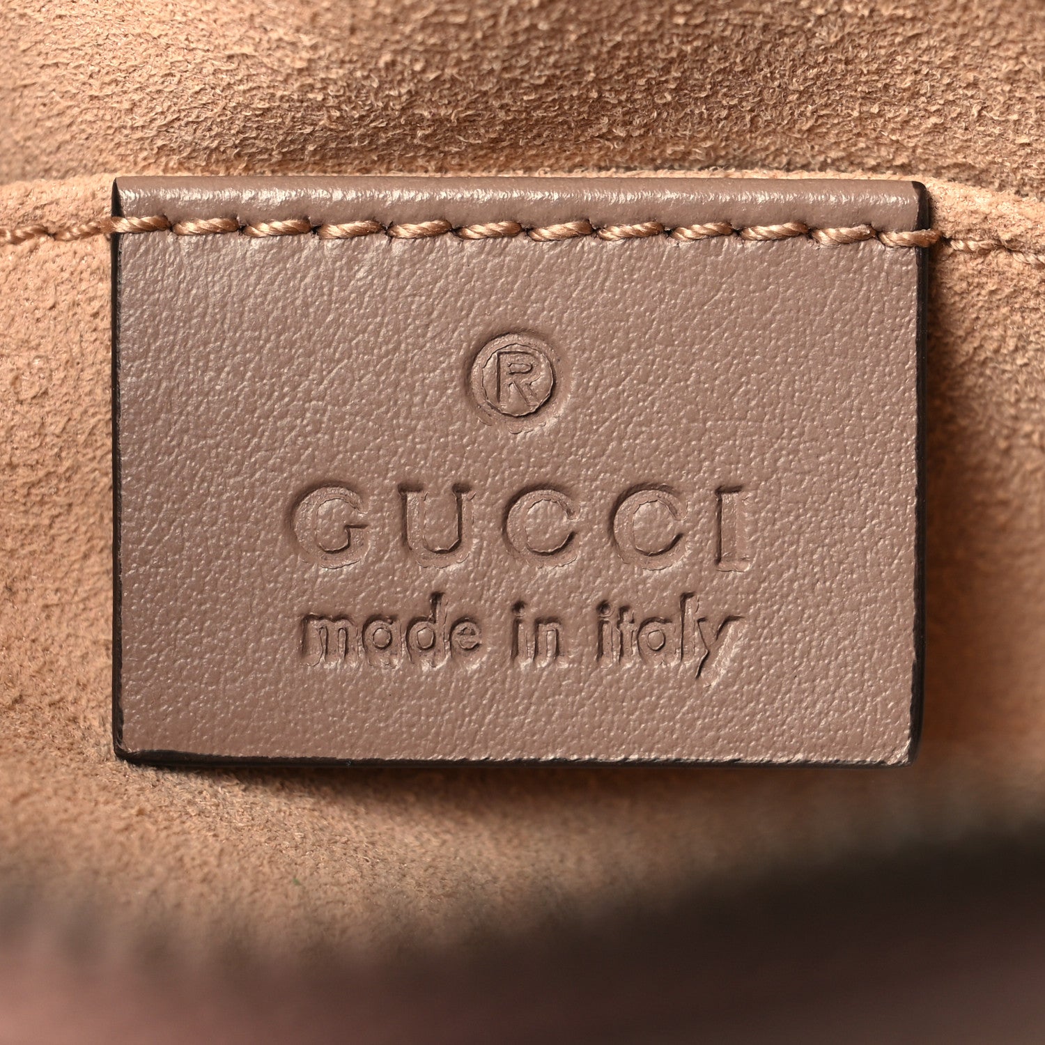 Gucci Calfskin Matelasse Mini GG Marmont Chain Shoulder Bag Nude 6 of 10