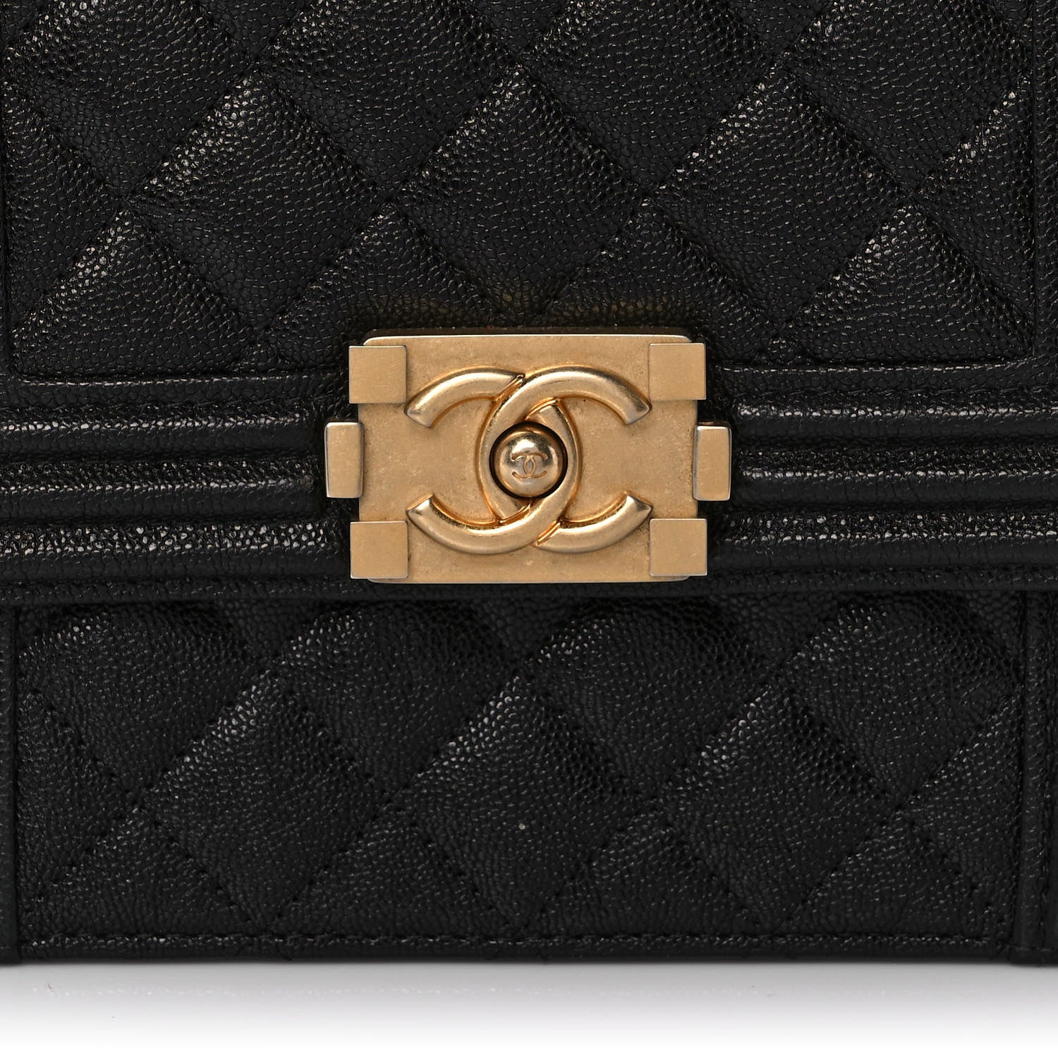 Chanel Caviar Quilted North South Boy Flap Black 9 of 9