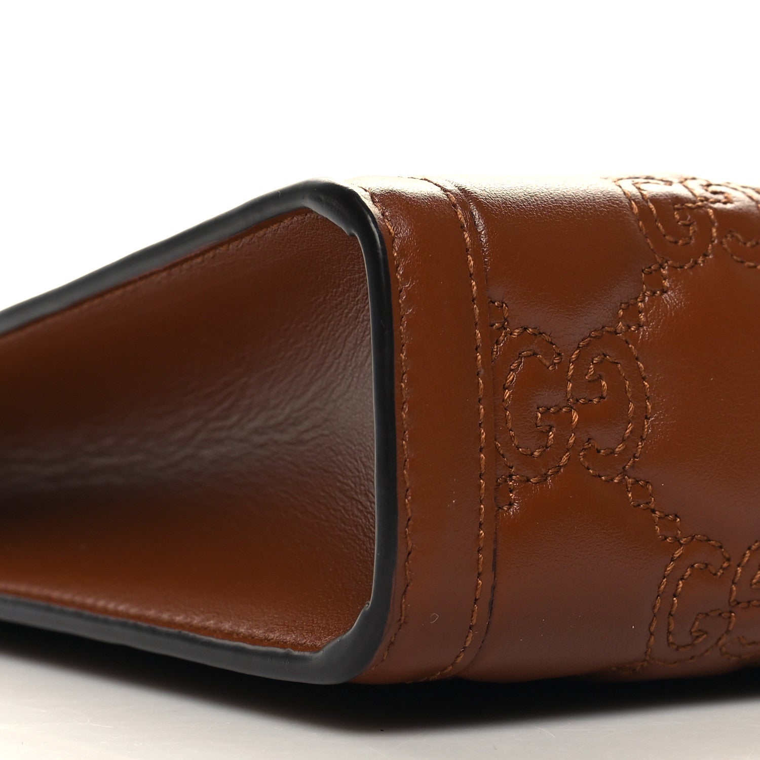 Gucci Calfskin GG Matelasse Pouch Brown 9 of 10