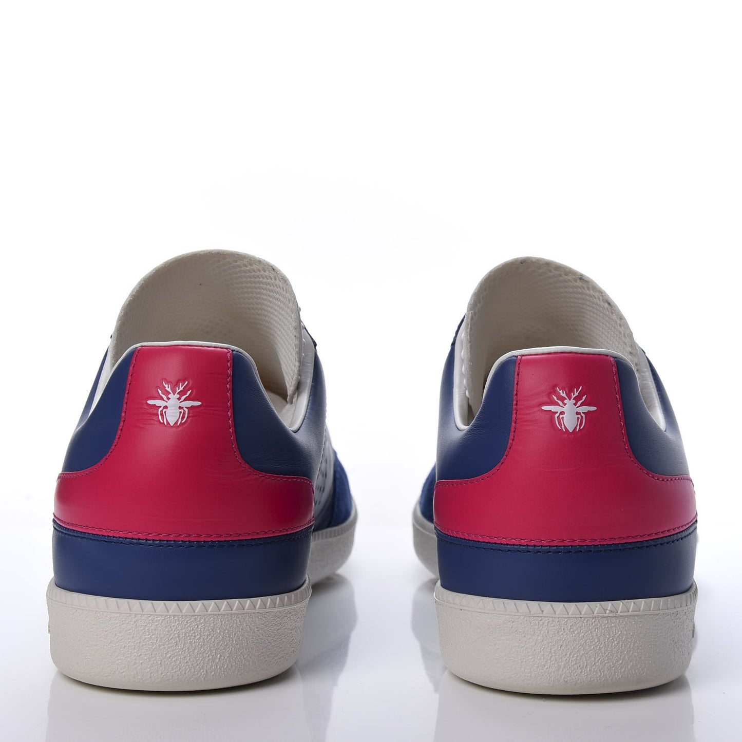 Homme Smooth Calfskin Suede Mens B01 Sneakers 40 Blue Red