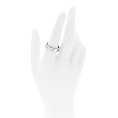 Cartier 18K White Gold 5.5mm LOVE Ring 57 8 2 of 4