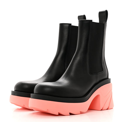 Bottega Veneta Calfskin The Flash Chelsea Boots 38.5 Black Flamingo 3 of 8