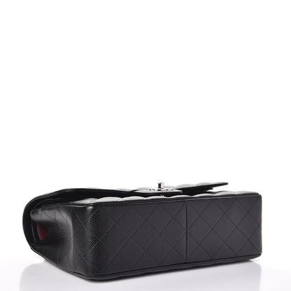 Chanel Caviar Quilted Jumbo Double Flap Black 5 of 9