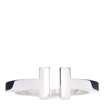 Tiffany Sterling Silver T Square Ring 57 8 1 of 5