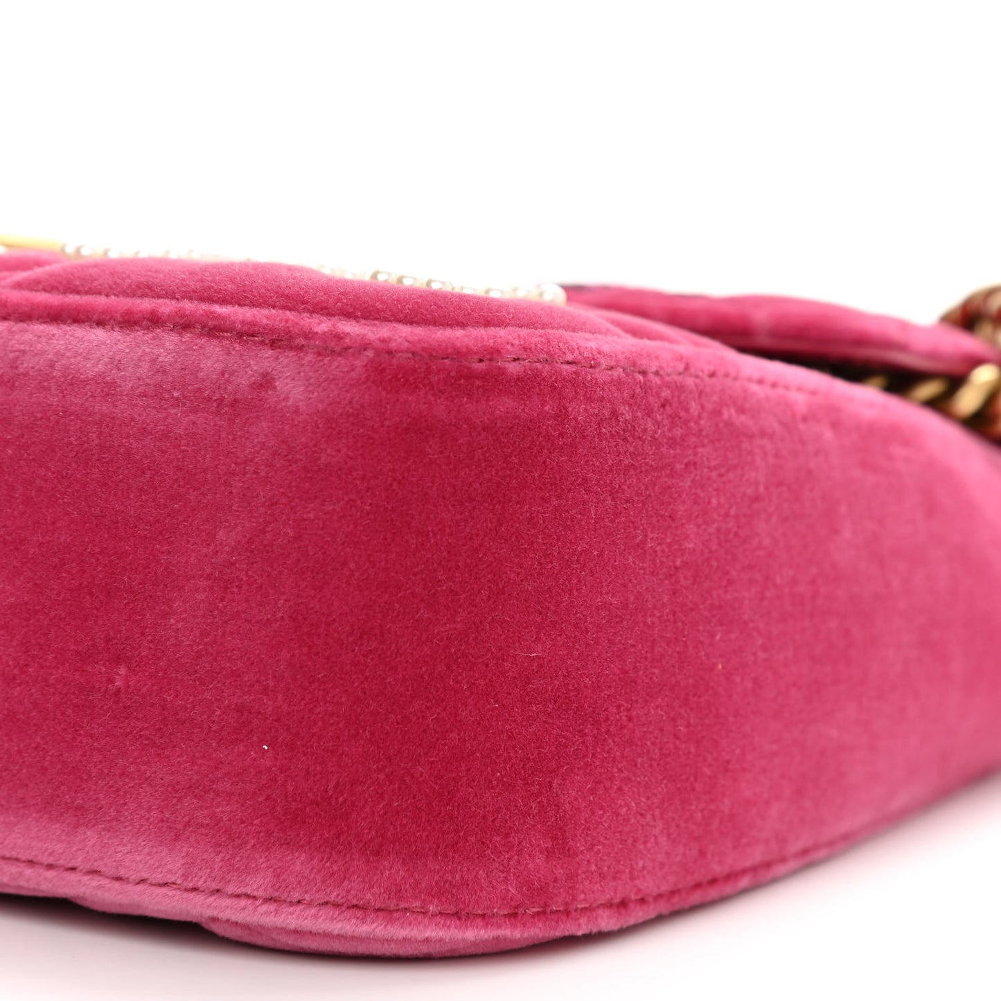 Velvet Matelasse Blind for Love Embroidered Medium GG Marmont Shoulder Bag Light Raspberry Rose Multicolor