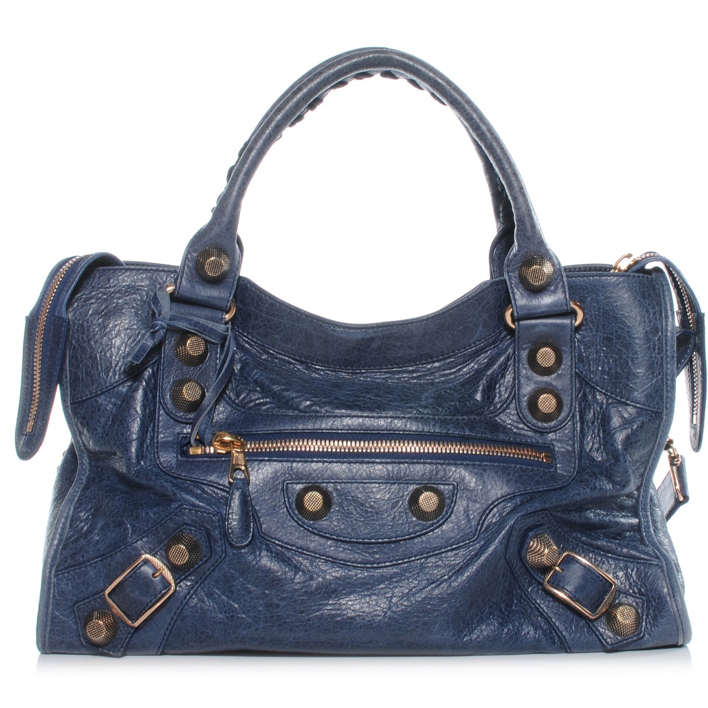 Agneau Giant 21 Rose Gold Hardware City Bleu Roi