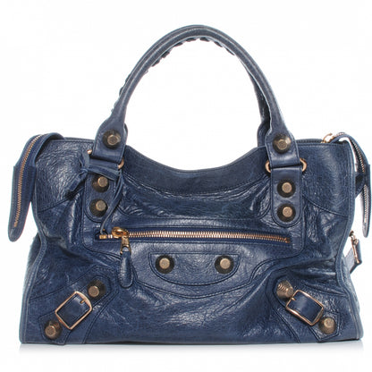 Balenciaga Agneau Giant 21 Rose Gold Hardware City Bleu Roi 1 of 7