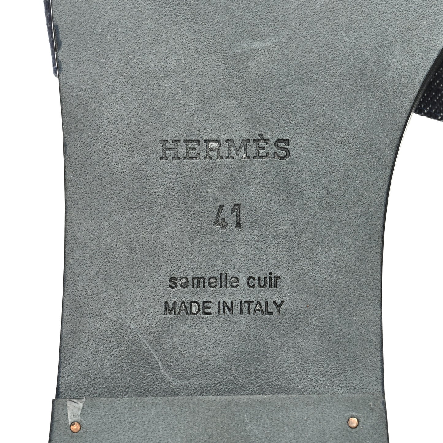 Denim Canvas Oran Sandals 41 Bleu Brut