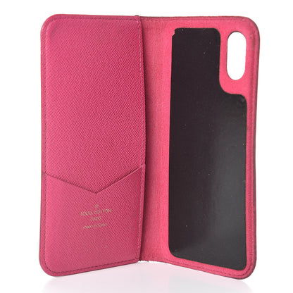 Louis Vuitton Monogram iPhone X Folio Case Rose Pop 5 of 13