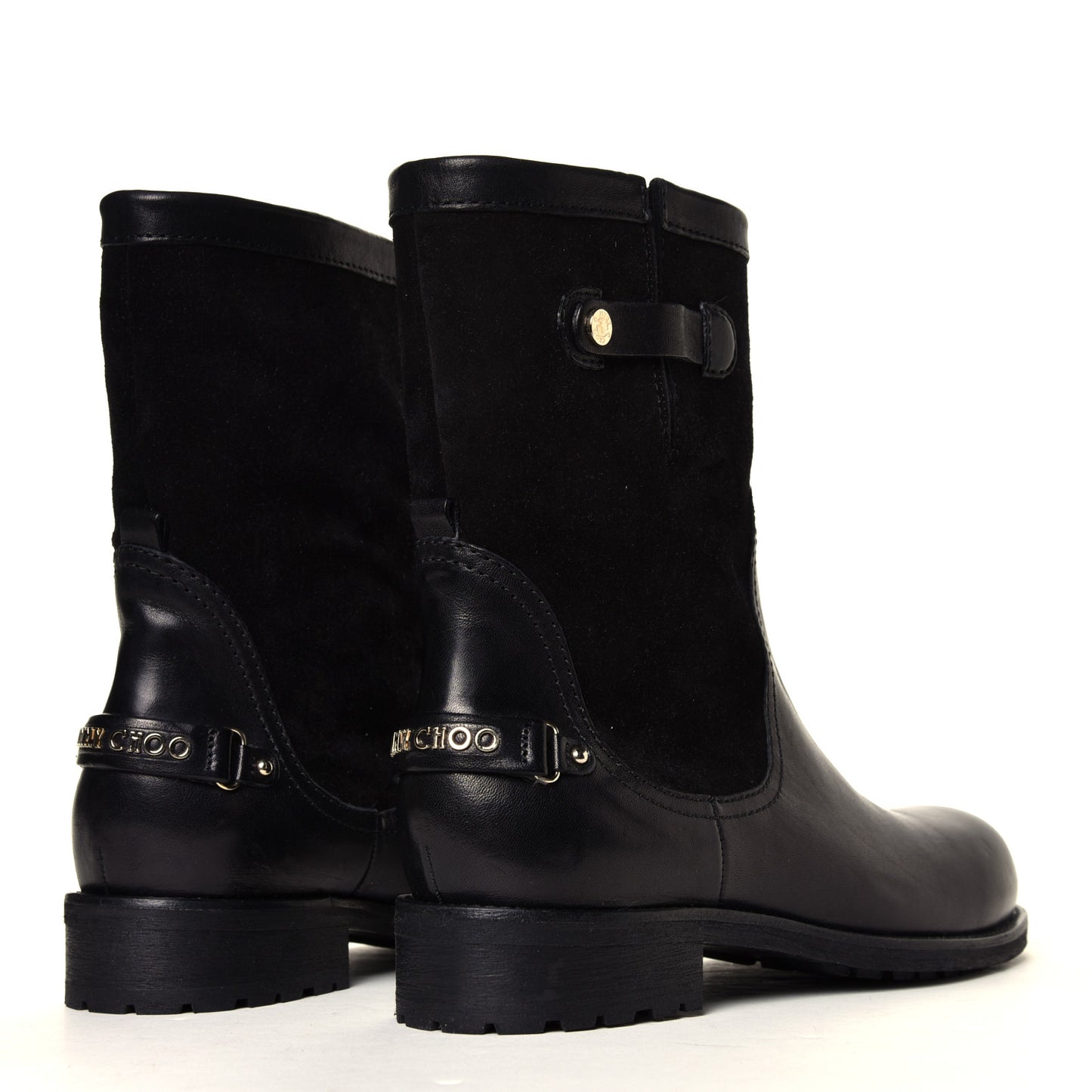 Calfskin Suede Dante Boots 37.5 Black