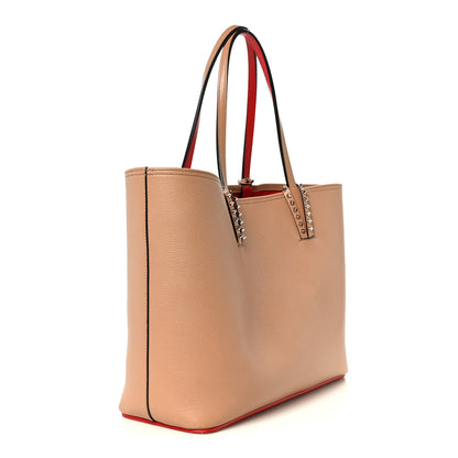 Christian Louboutin Calfskin Spikes East West Cabata Tote Nude 4 of 12