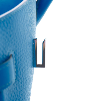 Hermes Taurillon Clemence Birkin 35 Bleu Hydra 22 of 33