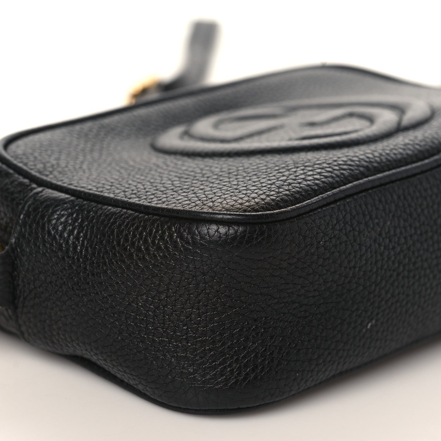 Gucci Pebbled Calfskin Mini Soho Disco Bag Black 8 of 9