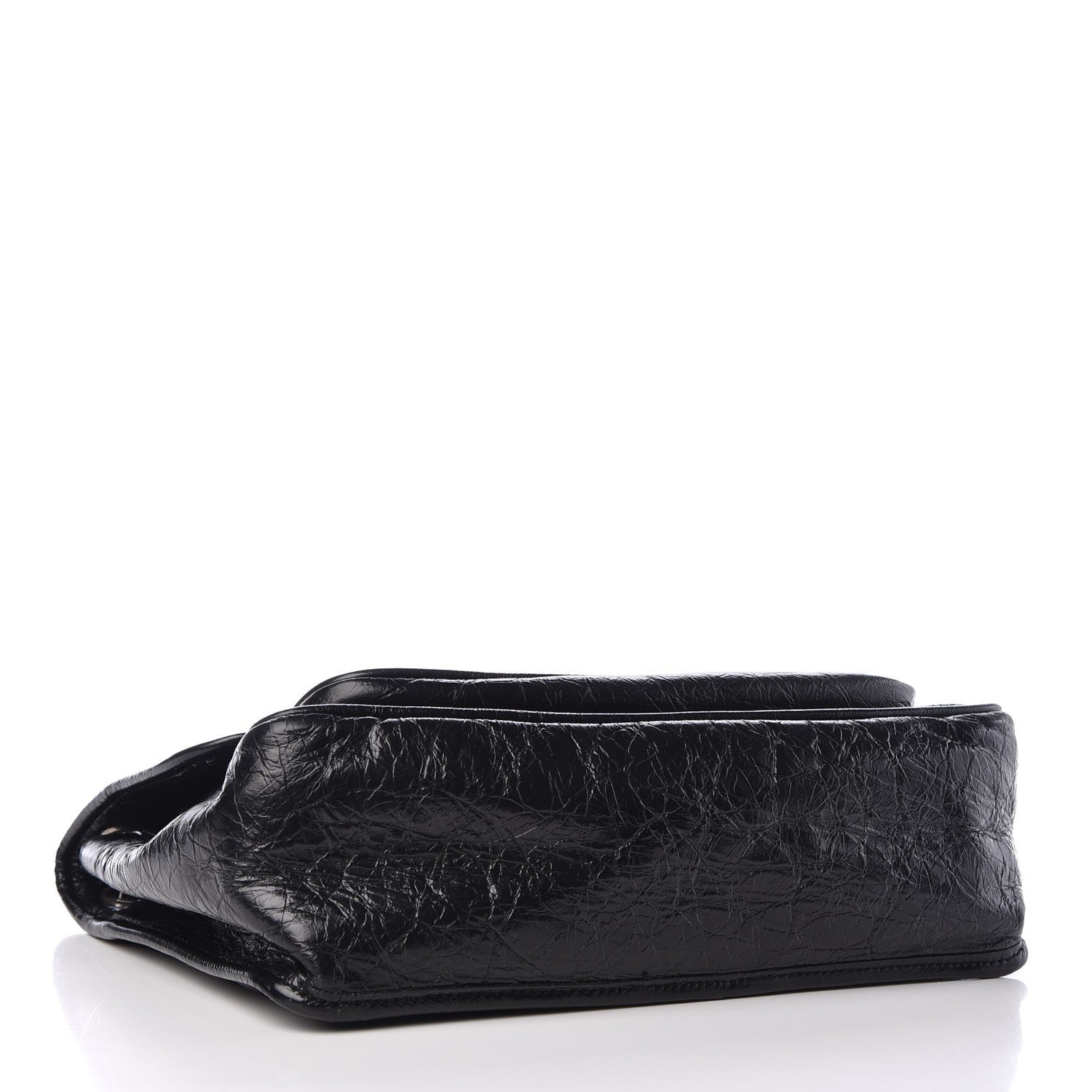 Saint Laurent Crinkled Calfskin Matelasse Monogram Medium Niki Chain Satchel Black 4 of 9