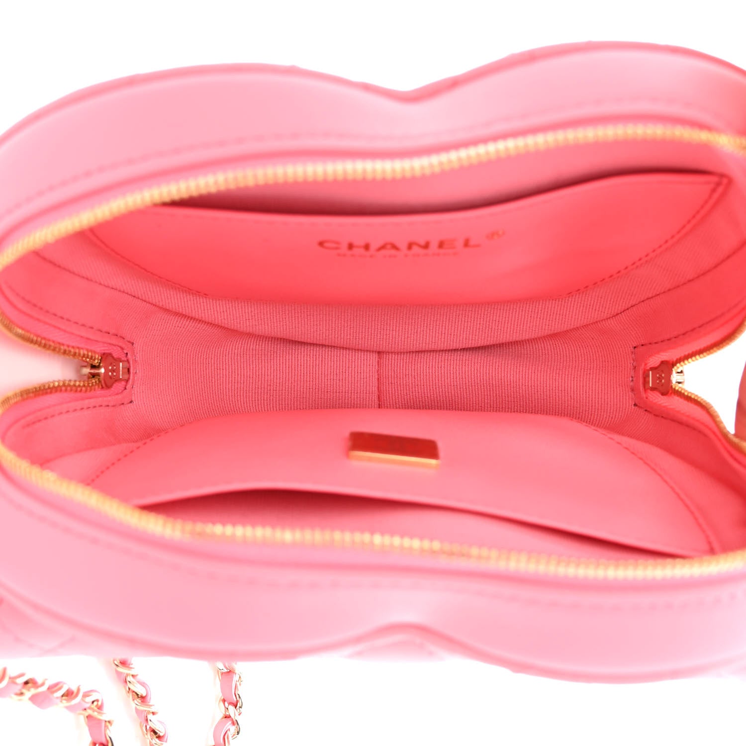Chanel Lambskin Quilted CC In Love Heart Bag Pink 5 of 12