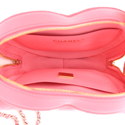 Chanel Lambskin Quilted CC In Love Heart Bag Pink 5 of 12