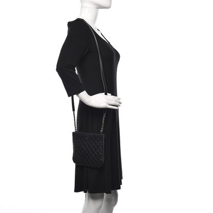 Chanel Aged Calfskin Quilted Crossbody Bag Black 2 of 13