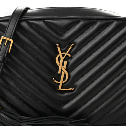 Saint Laurent Calfskin Matelasse Monogram Lou Camera Bag Black 8 of 11